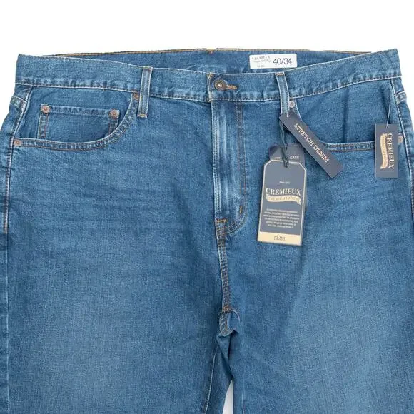 Daniel Cremieux Dark Wash Relaxed Straight Fit Jeans Size 40X34 - Picture 5 of 9